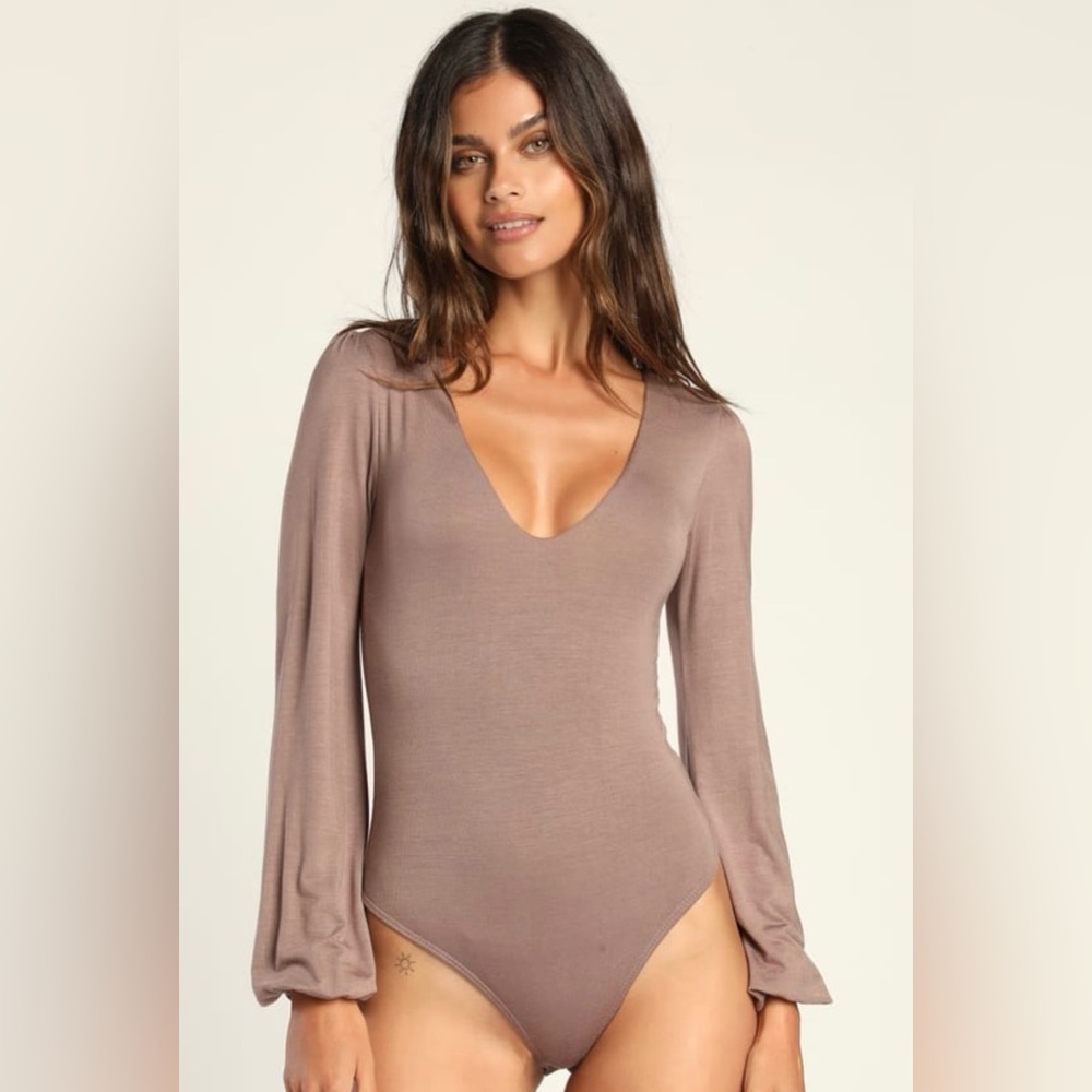 Taupe body suit